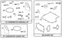 Gasket Sets Diagram and Parts List for 254702-0103-01  Briggs and Stratton Engine